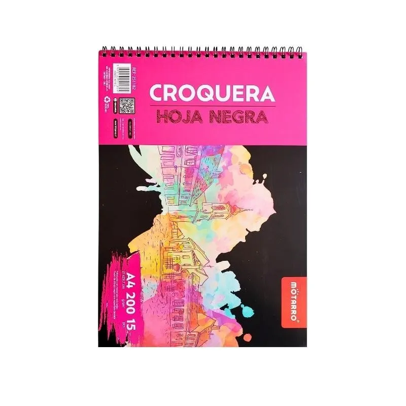Croquera Hoja Negra MOTARRO