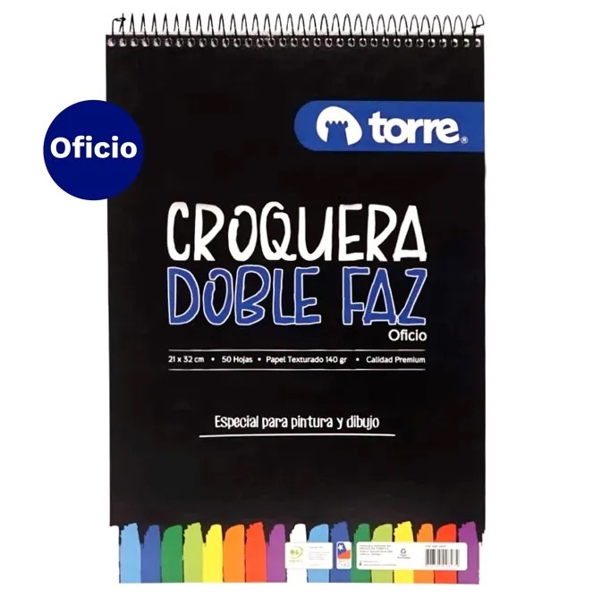 Croquera Doble Faz Oficio TORRE