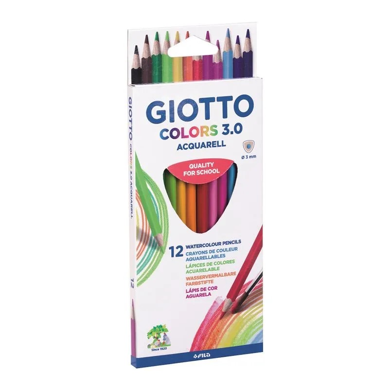 Lapices De Colores GIOTTO 12 Colores Calidad Premium 3,3mm