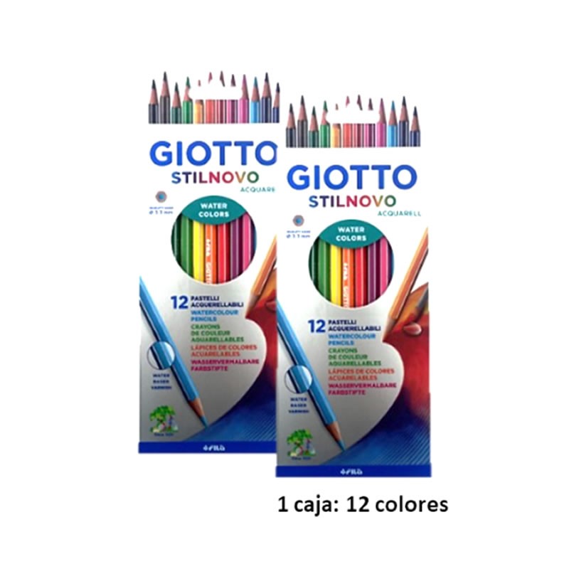 Lapices De Colores Acuarelables GIOTTO 12 Colores