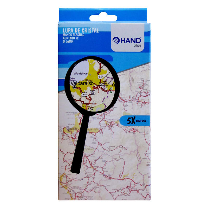 Lupa De Cristal Aumento X7 60mm HAND