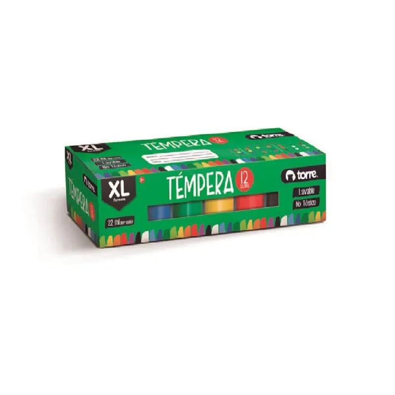 Tempera XL TORRE 12 Colores