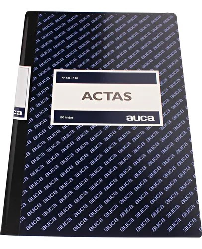 Libro De Actas AUCA 50hjs