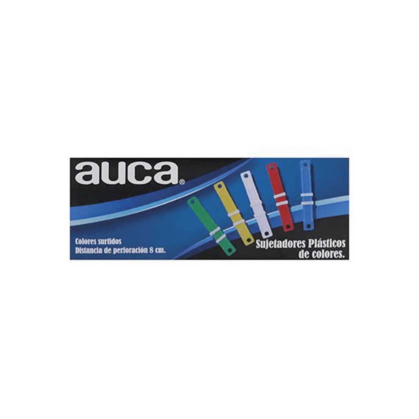 Sujetadores Plasticos De Colores AUCA 50un