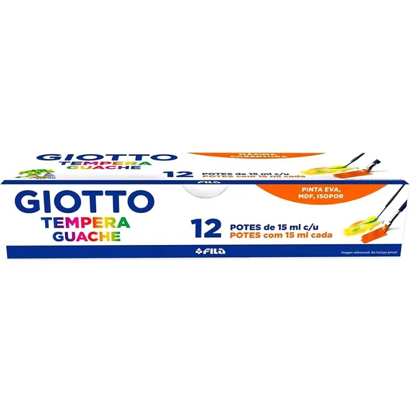 Tempera Guache GIOTTO 12 Colores 15ml