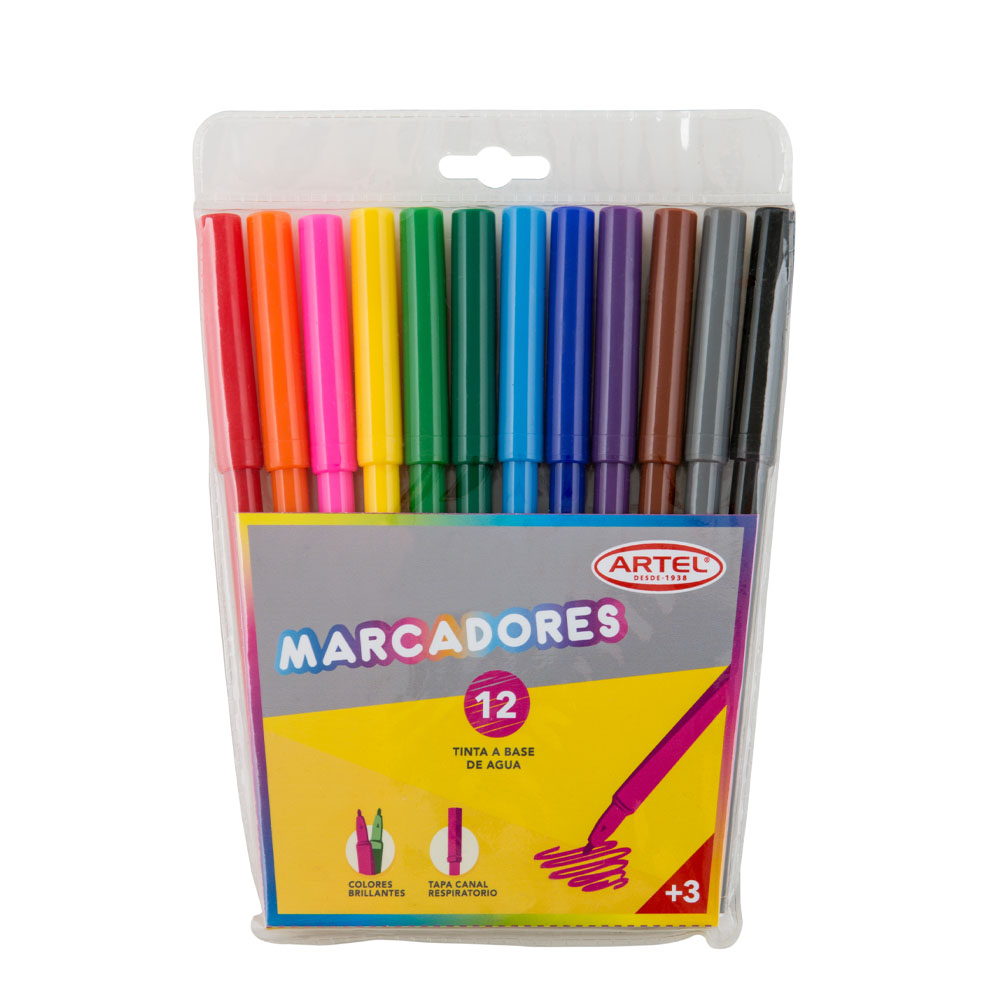 Marcadores De Colores ARTEL 12 Colores