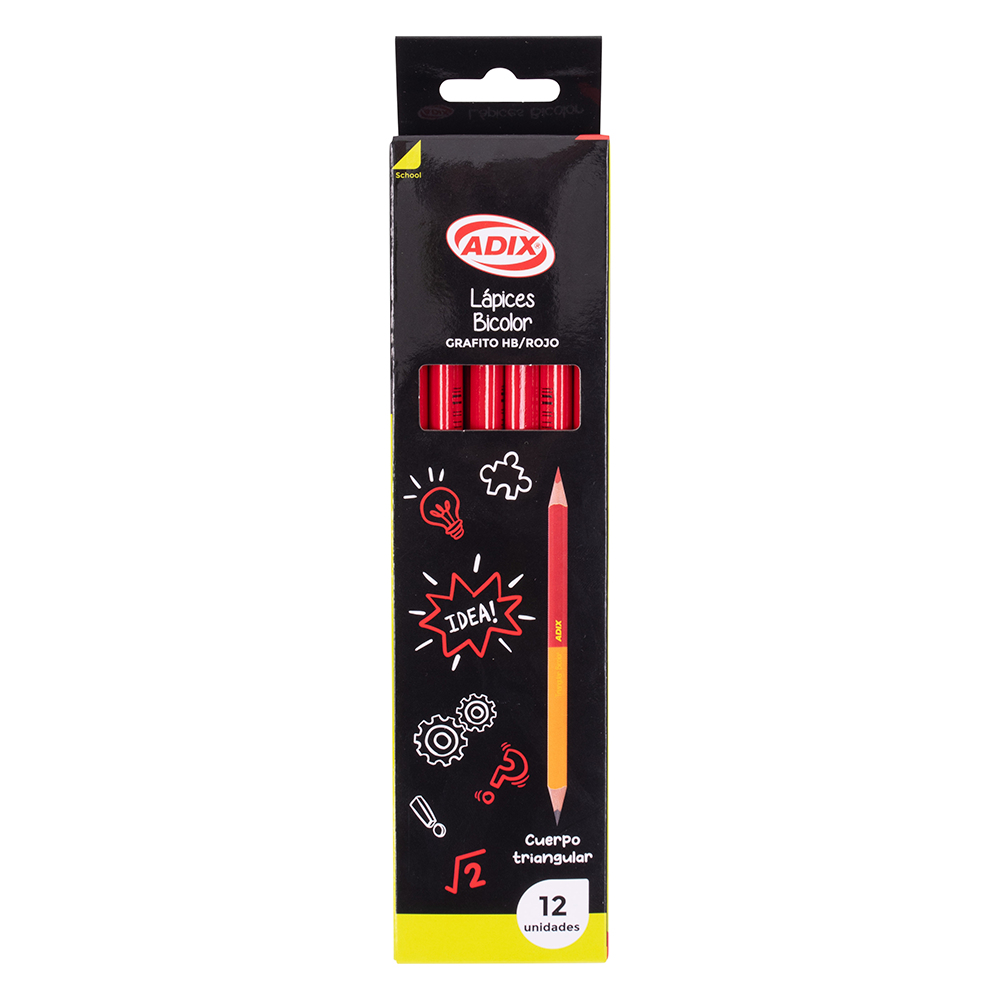 Grafito /Rojo Bicolor Adix unidad