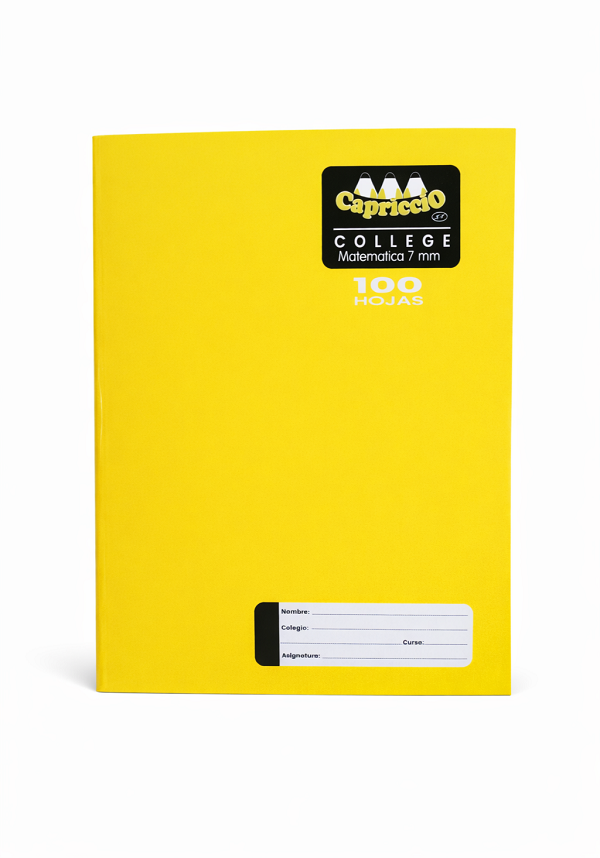 Cuaderno College 7mm 100 Hjs Capriccio