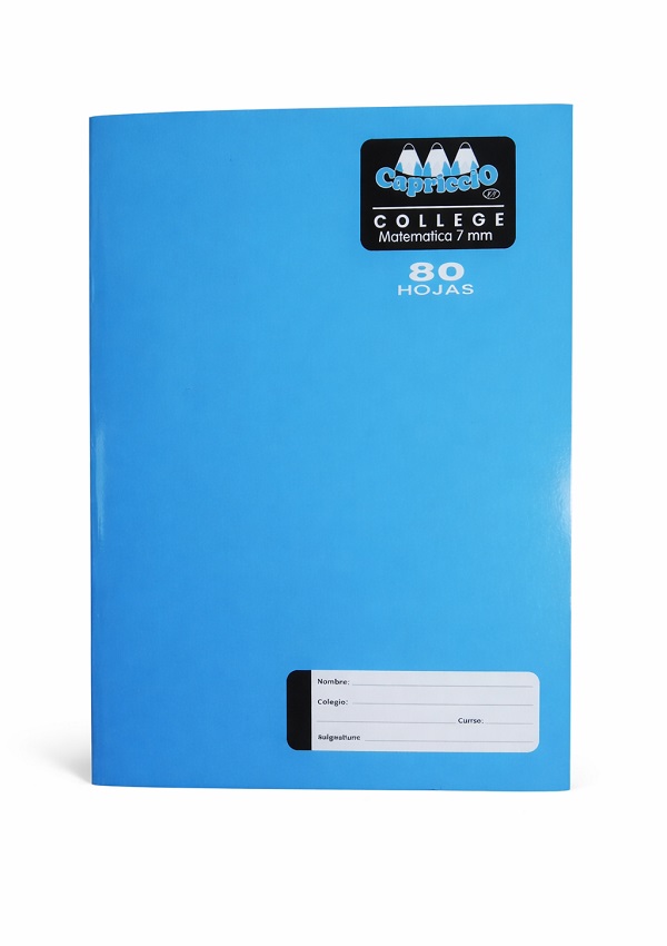 Cuaderno College 7mm 80 Hjs Cap