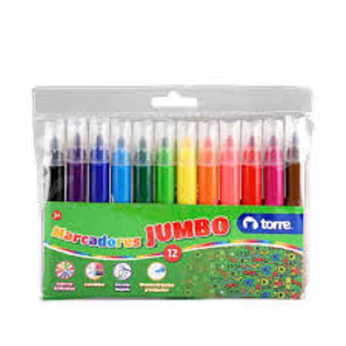 Marcadores Jumbo Torre 12 Colores