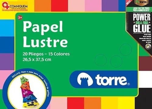 Carpeta Papel Lustre Torre