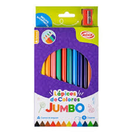 Lapices De Colores Jumbo Adix