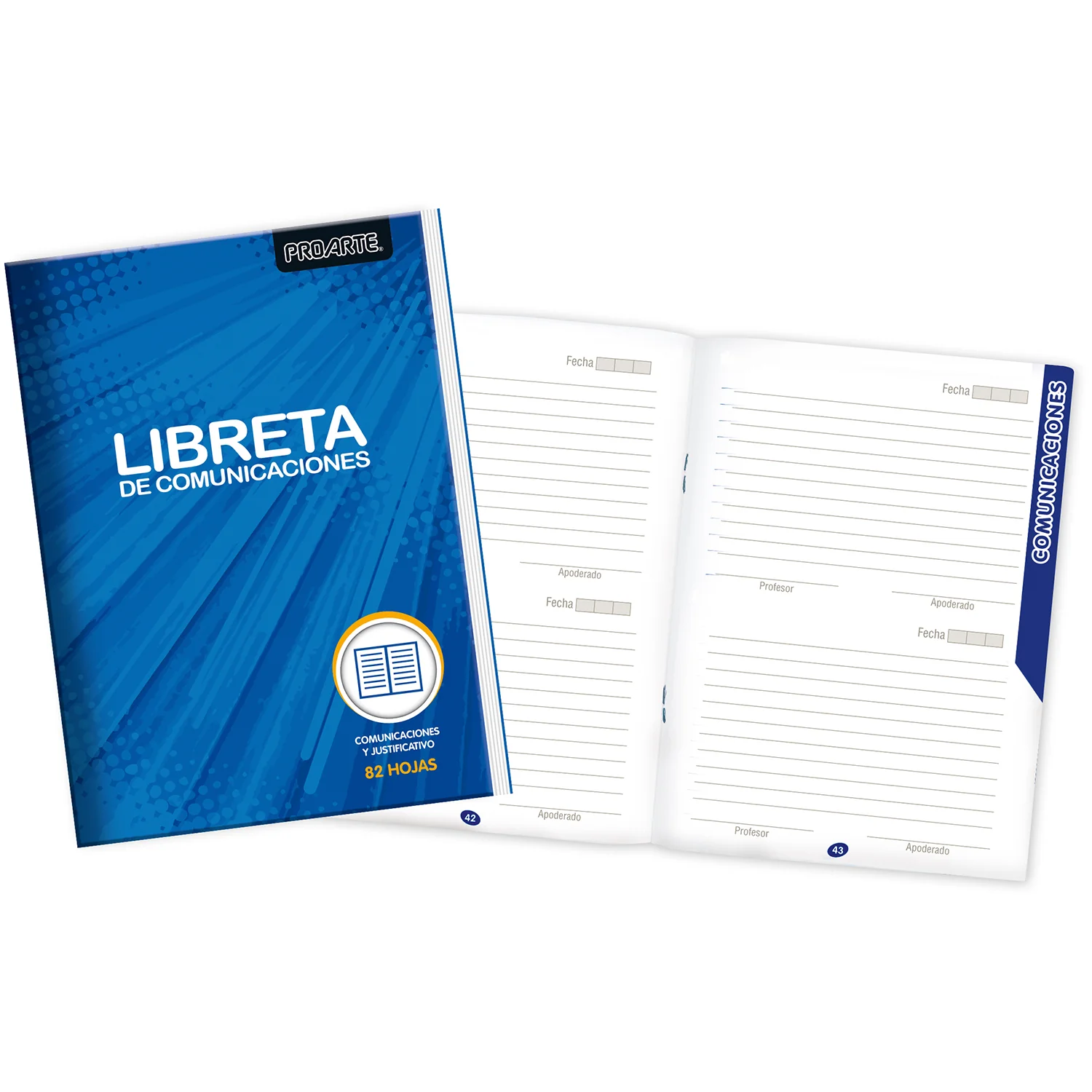Libreta De Comunicaciones PROARTE 82 Paginas