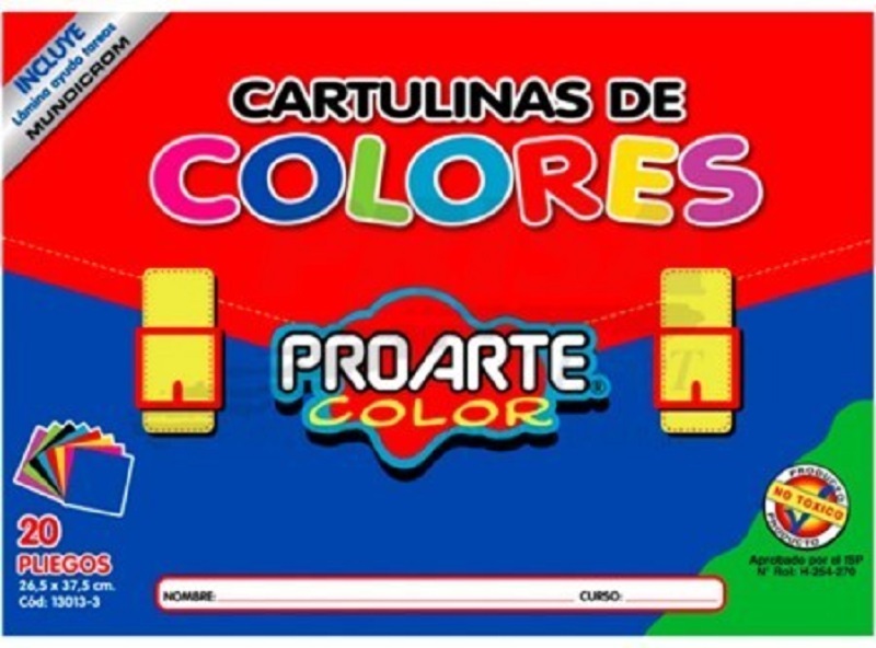 Carpeta Cartulinas De Colores Proarte