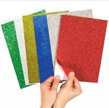 Set Goma Eva Adhesiva Glitter