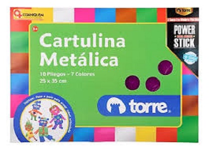 Carpeta Cartulina Metalica Torre